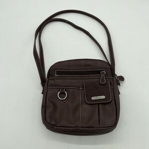 MultiSac Womens Multisac North South Mini Zip Around crossbody Bag brown